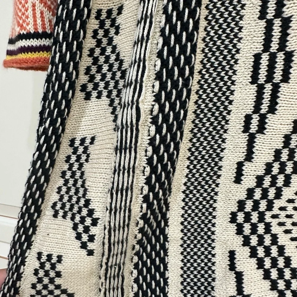 FREE PEOPLE Patchwork Sweater Dress Mulitcolored